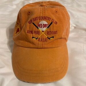 🧢 Adams “Red Dirt Country Club” Vintage Hat – Kauai Hawaii